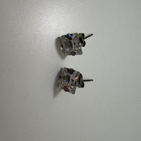 Men’s Earring Set – Studs + Hoops – Stainless / CZ – Bundle Deal - Picture 4 of 5